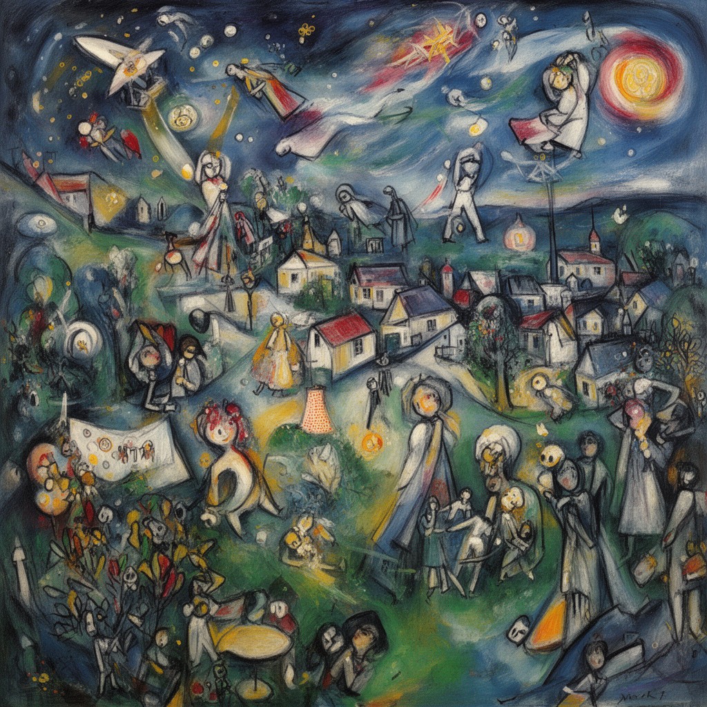 AI-generated illustration of Marc Chagall