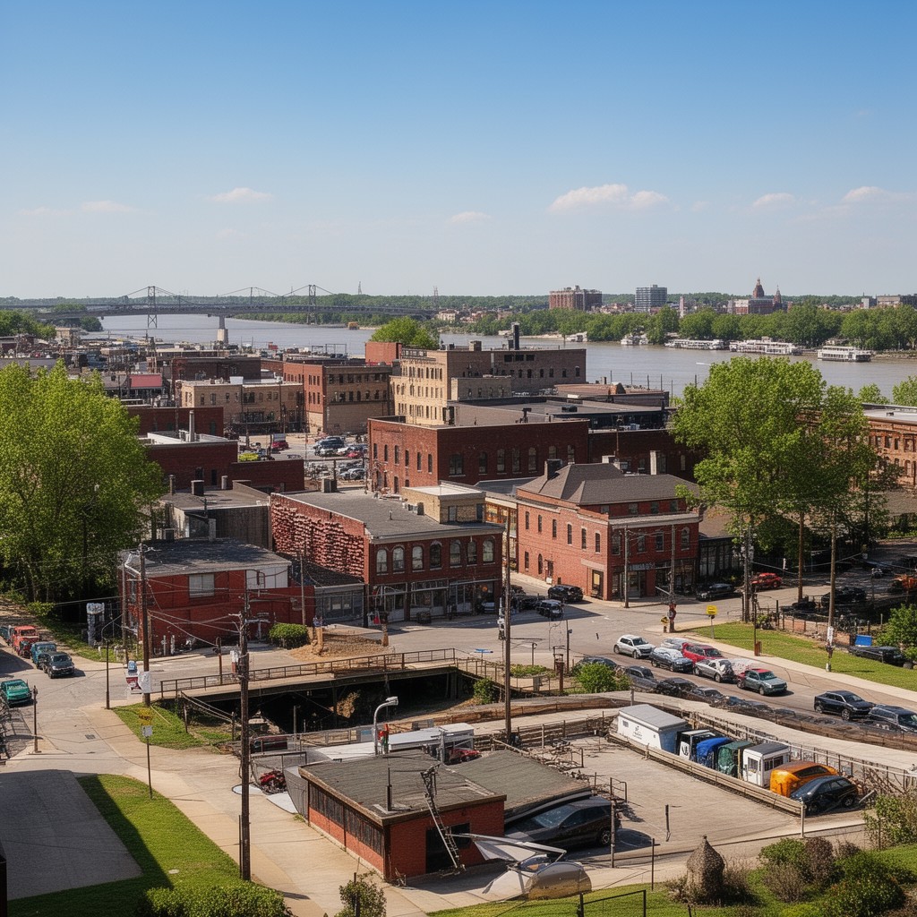 AI-generated illustration of Quincy, Illinois