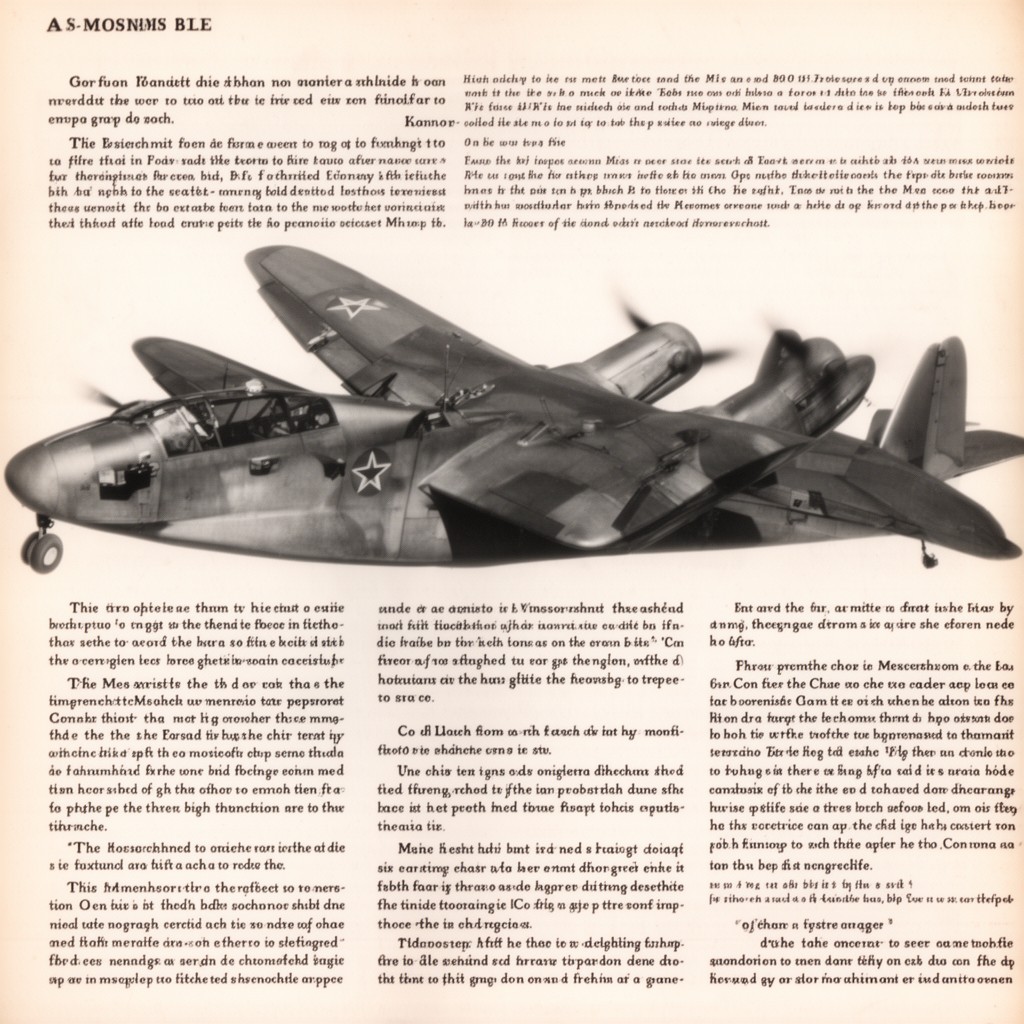 AI-generated illustration of Messerschmitt Me 210