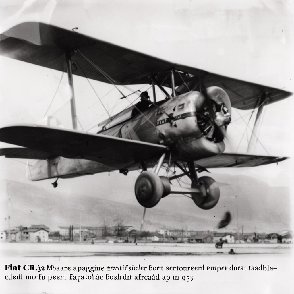 AI-generated illustration of Fiat CR.32
