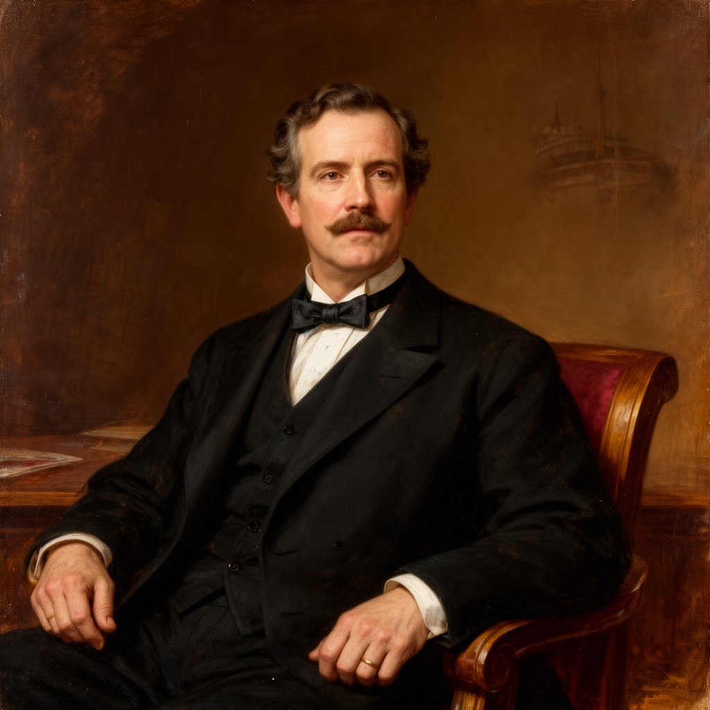 AI-generated illustration of Edward James Harland