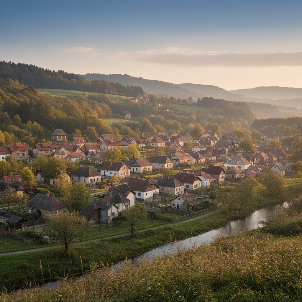 AI-generated illustration of Schönau an der Katzbach