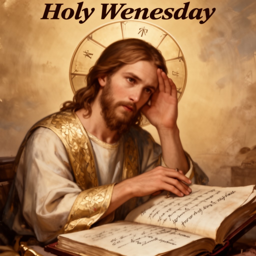 AI-generated illustration of Holy Wednesday