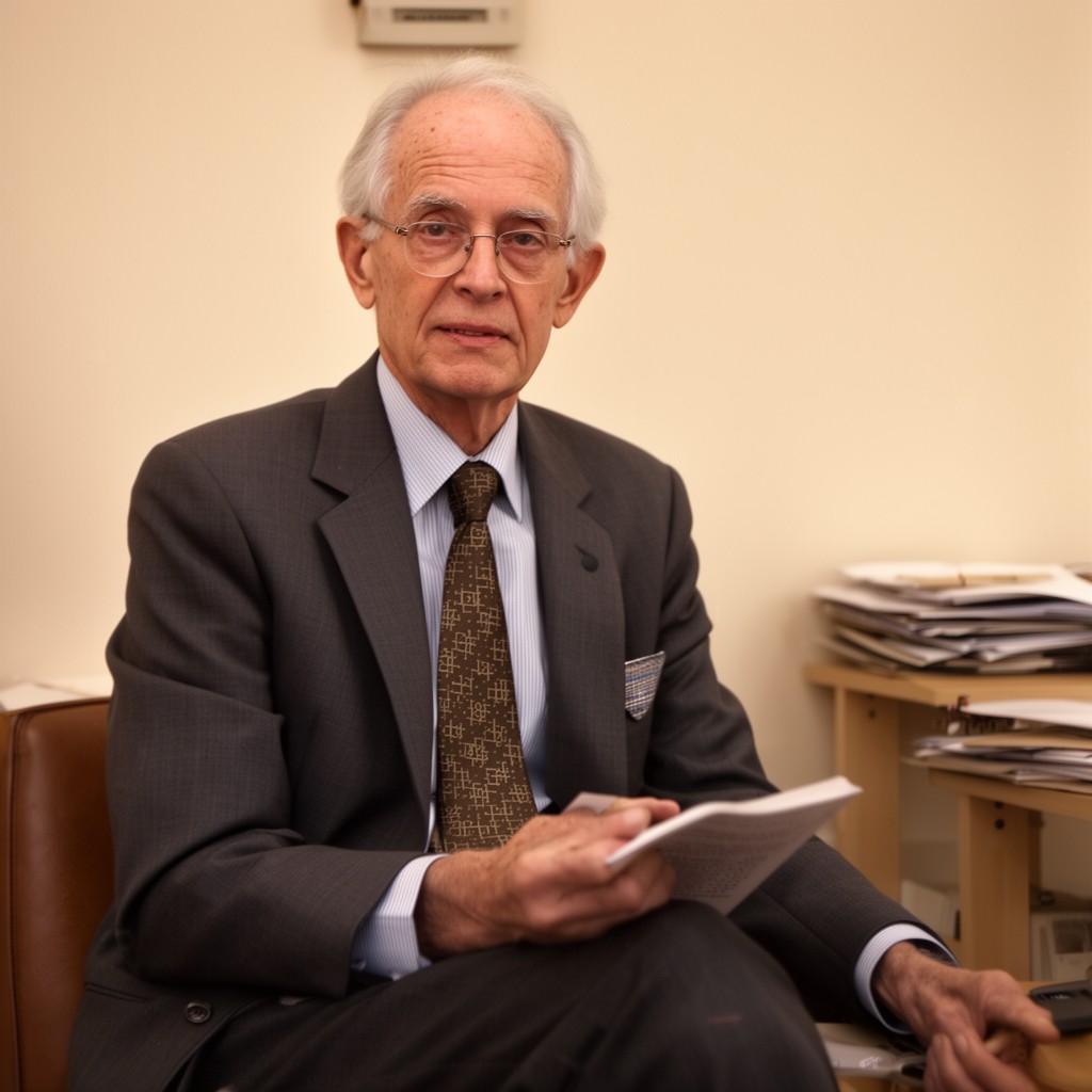 AI-generated illustration of Herbert Simon