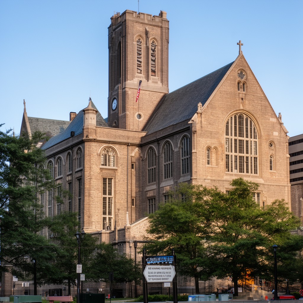 AI-generated illustration of St. Ignatius College