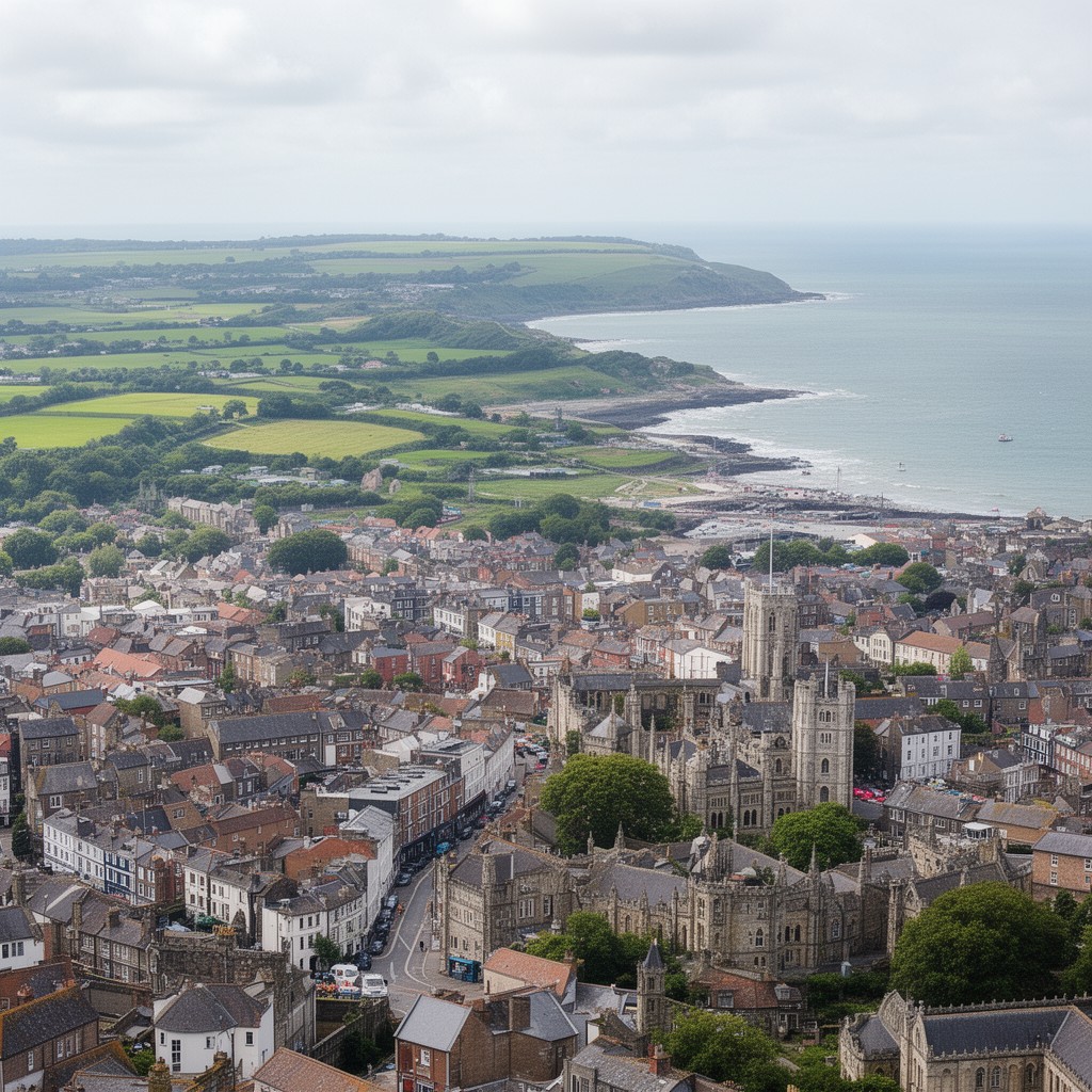 AI-generated illustration of South East England
