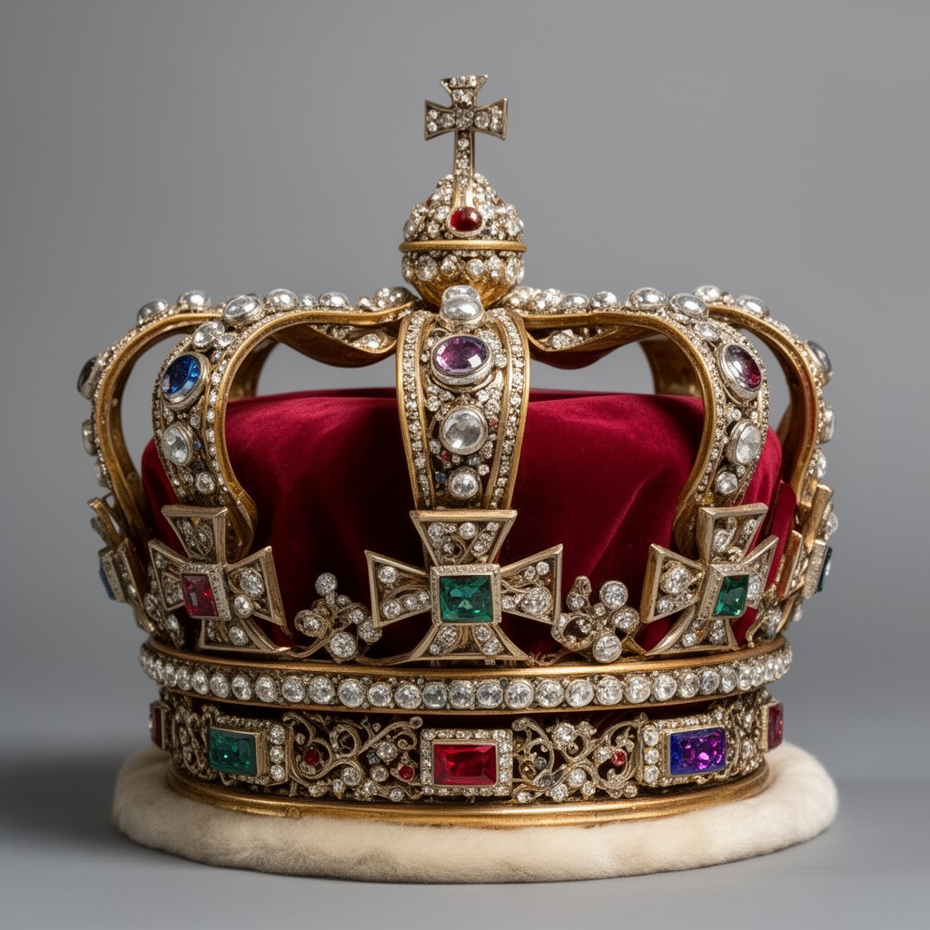 AI-generated illustration of Crown of England