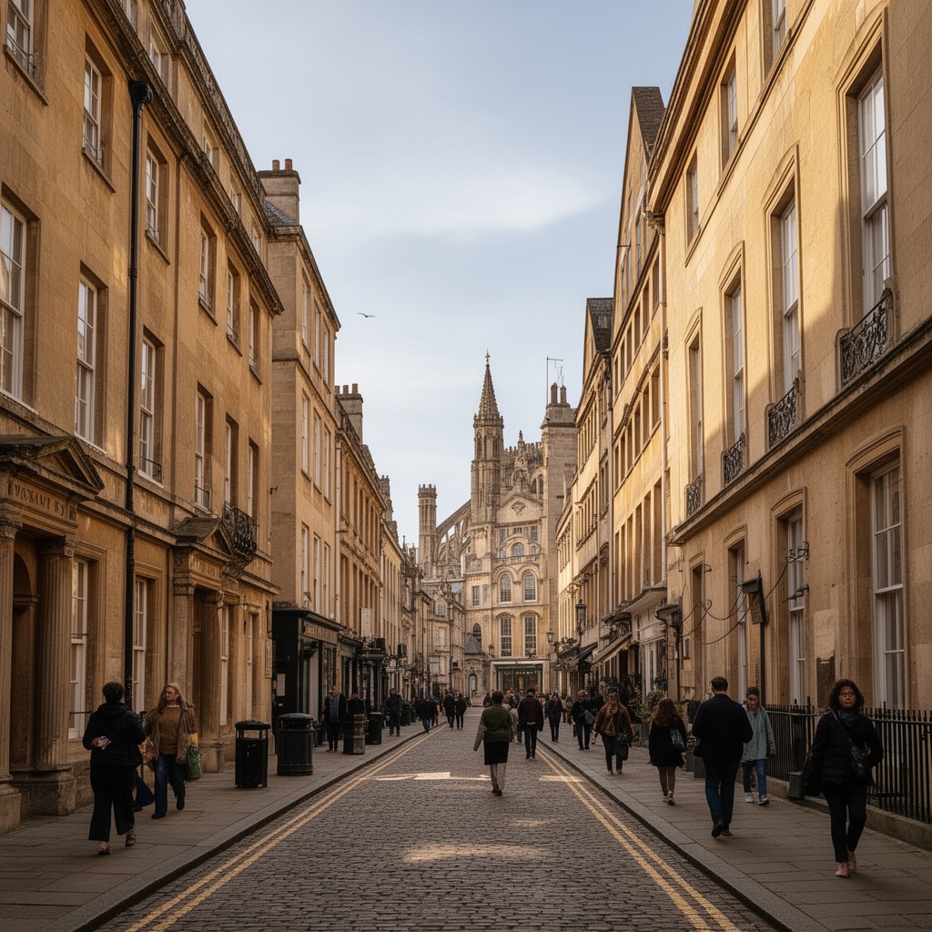 AI-generated illustration of Beaumont Street, Oxford