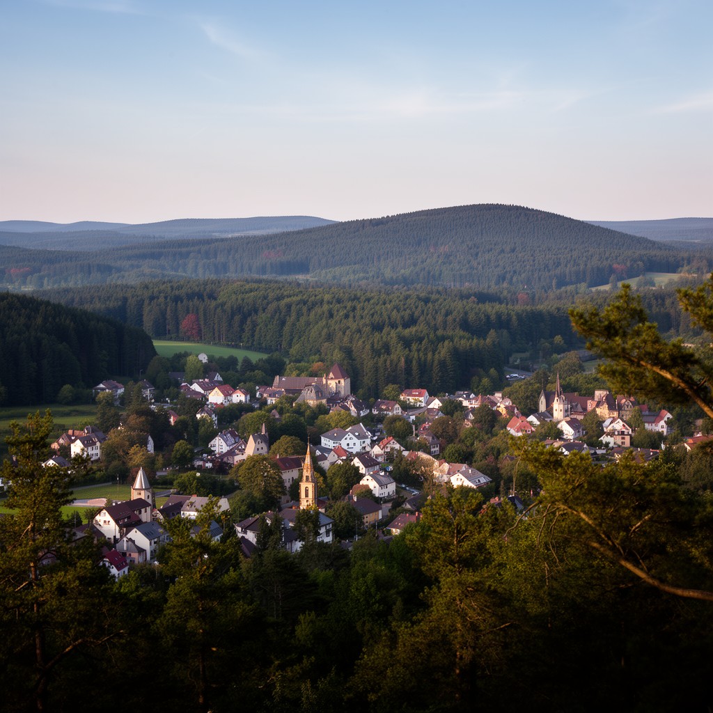 AI-generated illustration of Odenwald