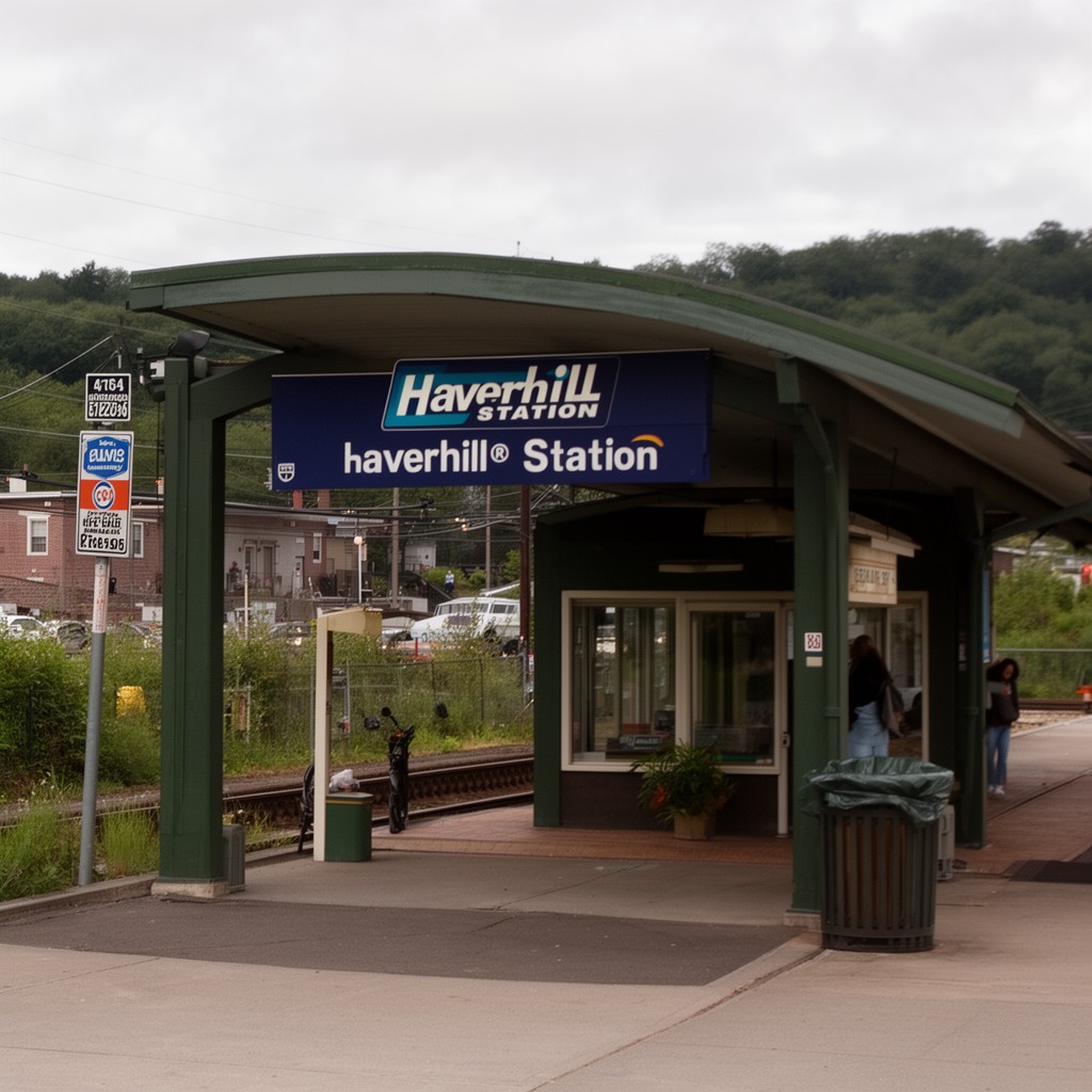 AI-generated illustration of Haverhill station