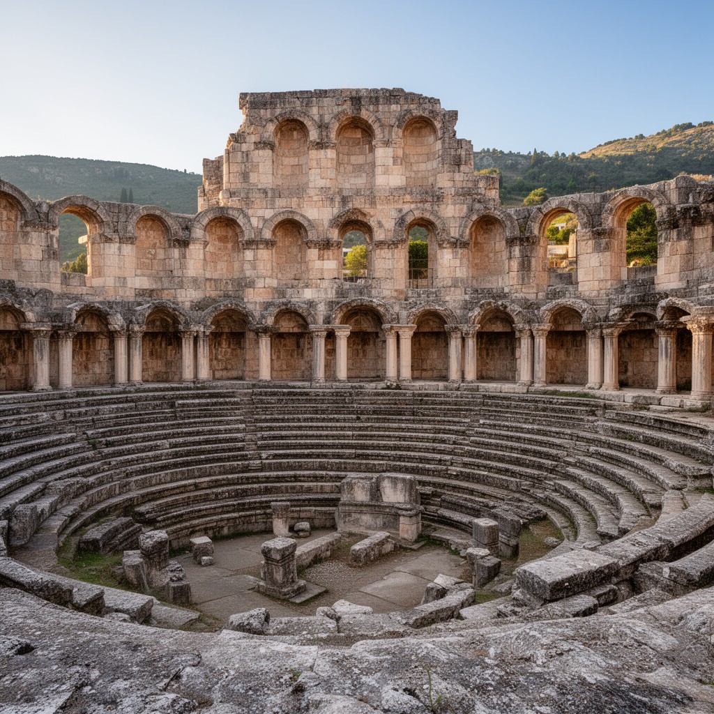 AI-generated illustration of Aspendos