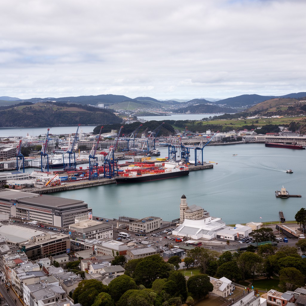 AI-generated illustration of Port of Wellington