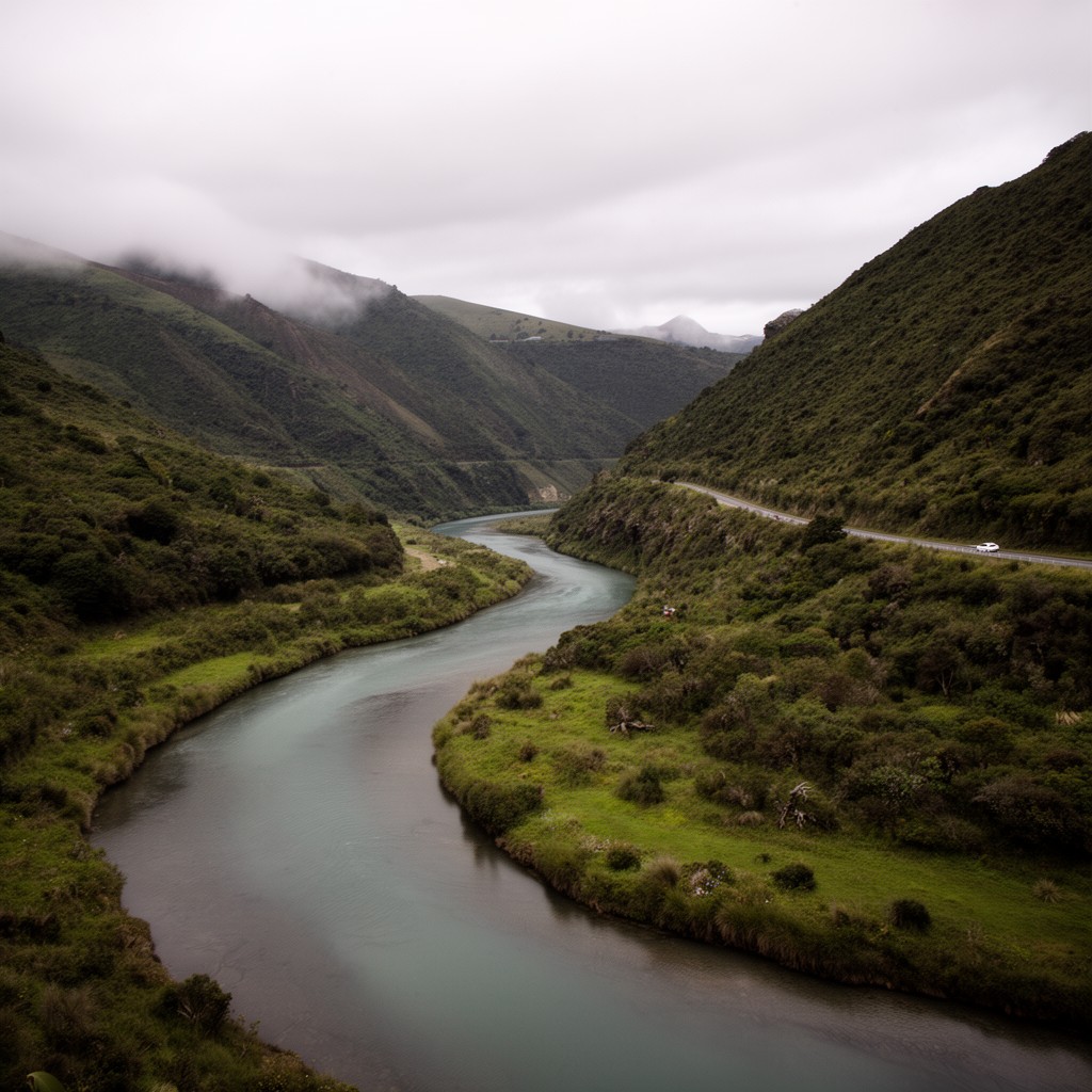AI-generated illustration of Whanganui River