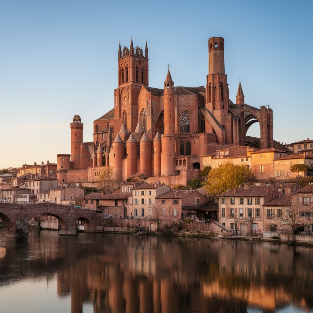 AI-generated illustration of Episcopal City of Albi
