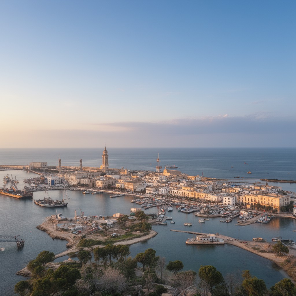 AI-generated illustration of Bizerte Governorate