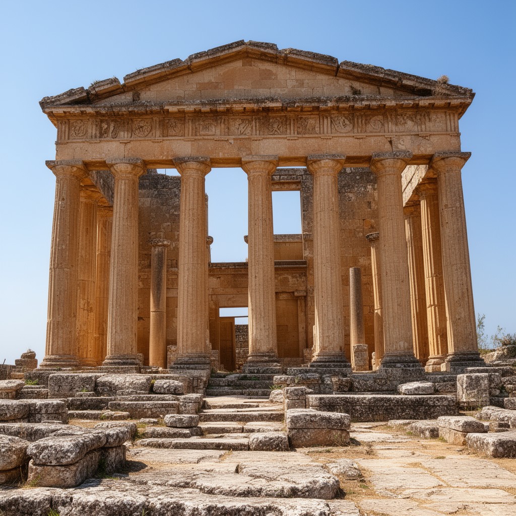AI-generated illustration of Temple of Mercury