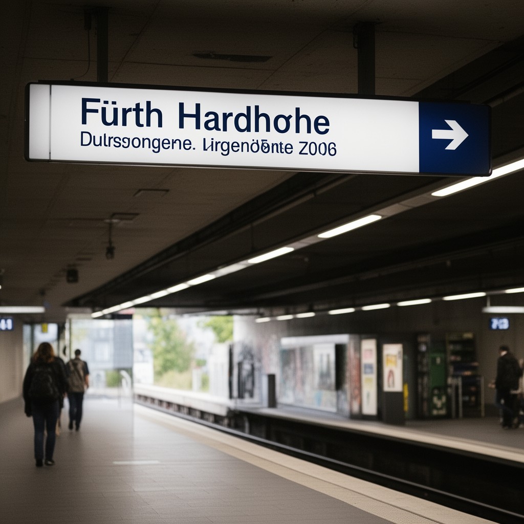 AI-generated illustration of Fürth Hardhöhe