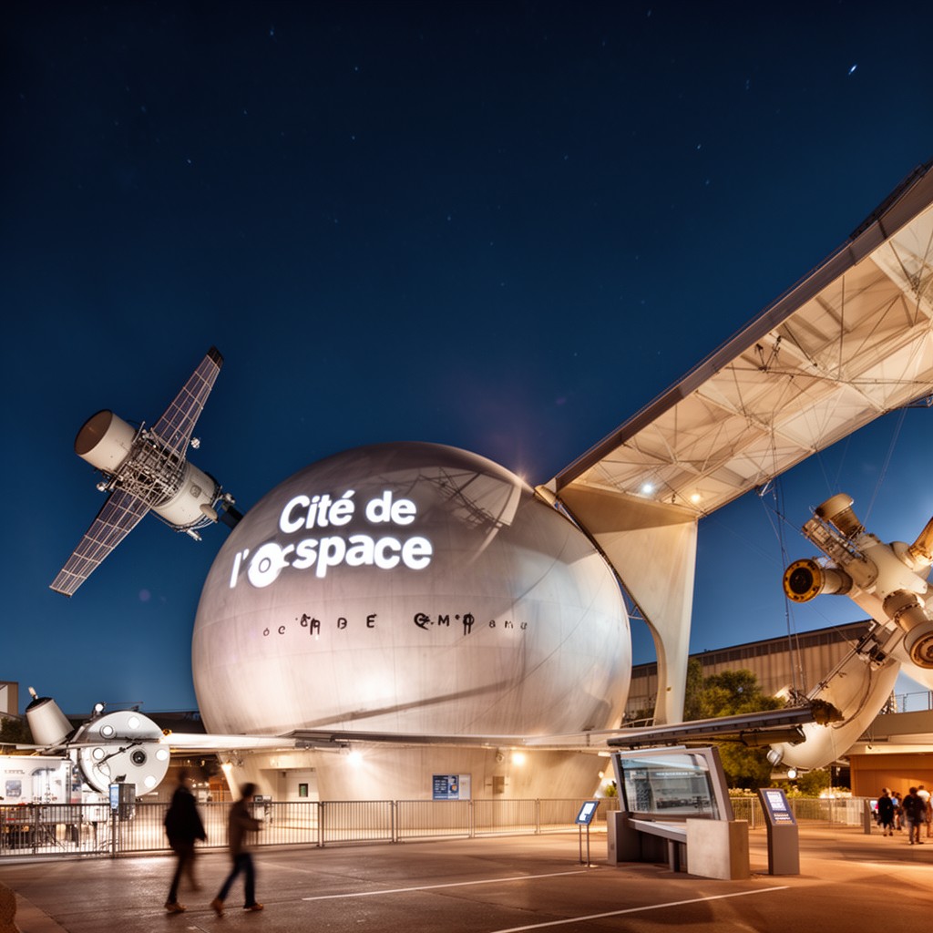 AI-generated illustration of Cité de l’espace