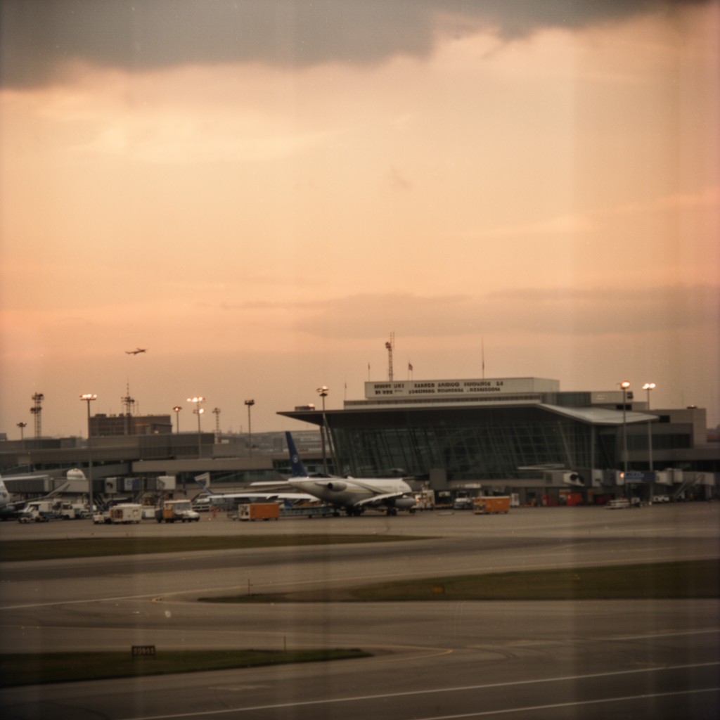 AI-generated illustration of Winnipeg James Armstrong Richardson International Airport