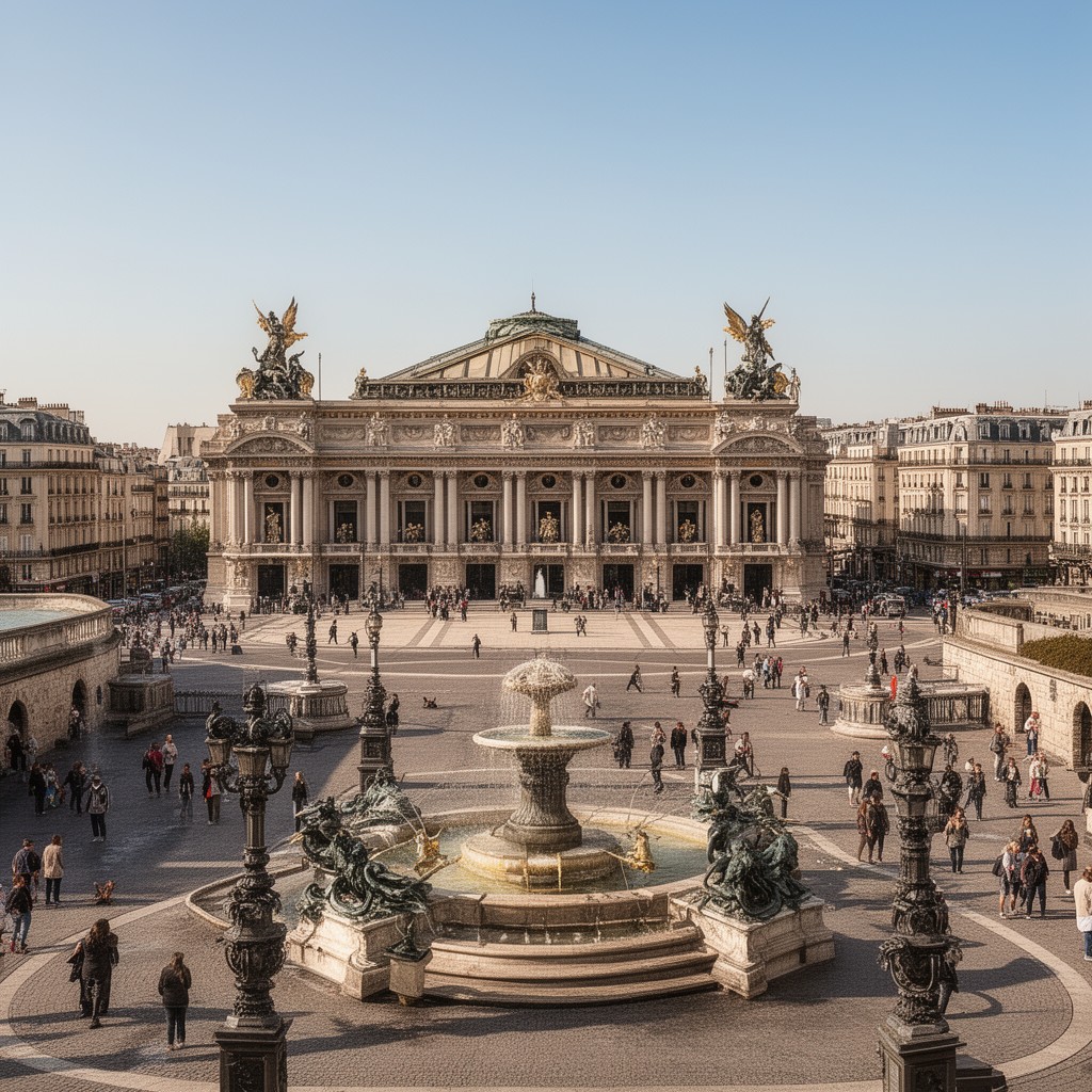 AI-generated illustration of Place de l’Opéra