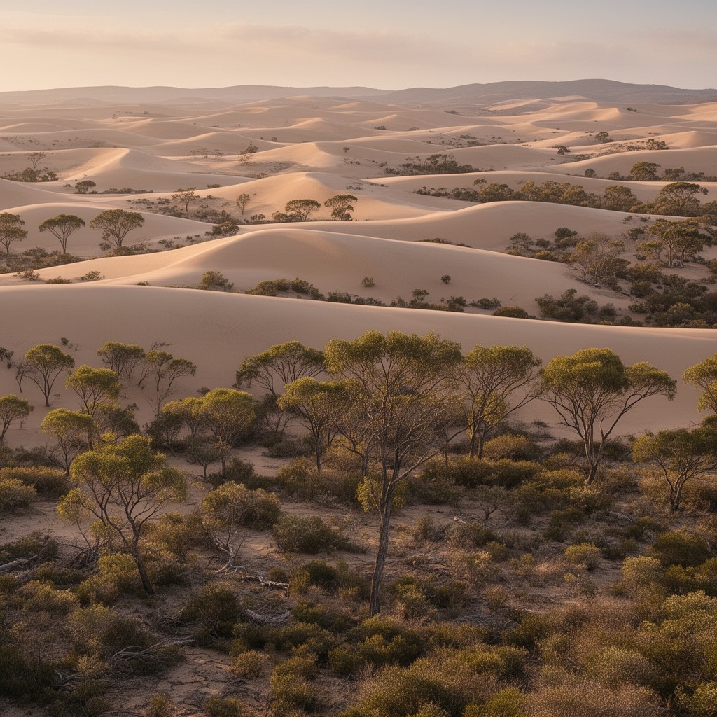 AI-generated illustration of Great Sandy National Park