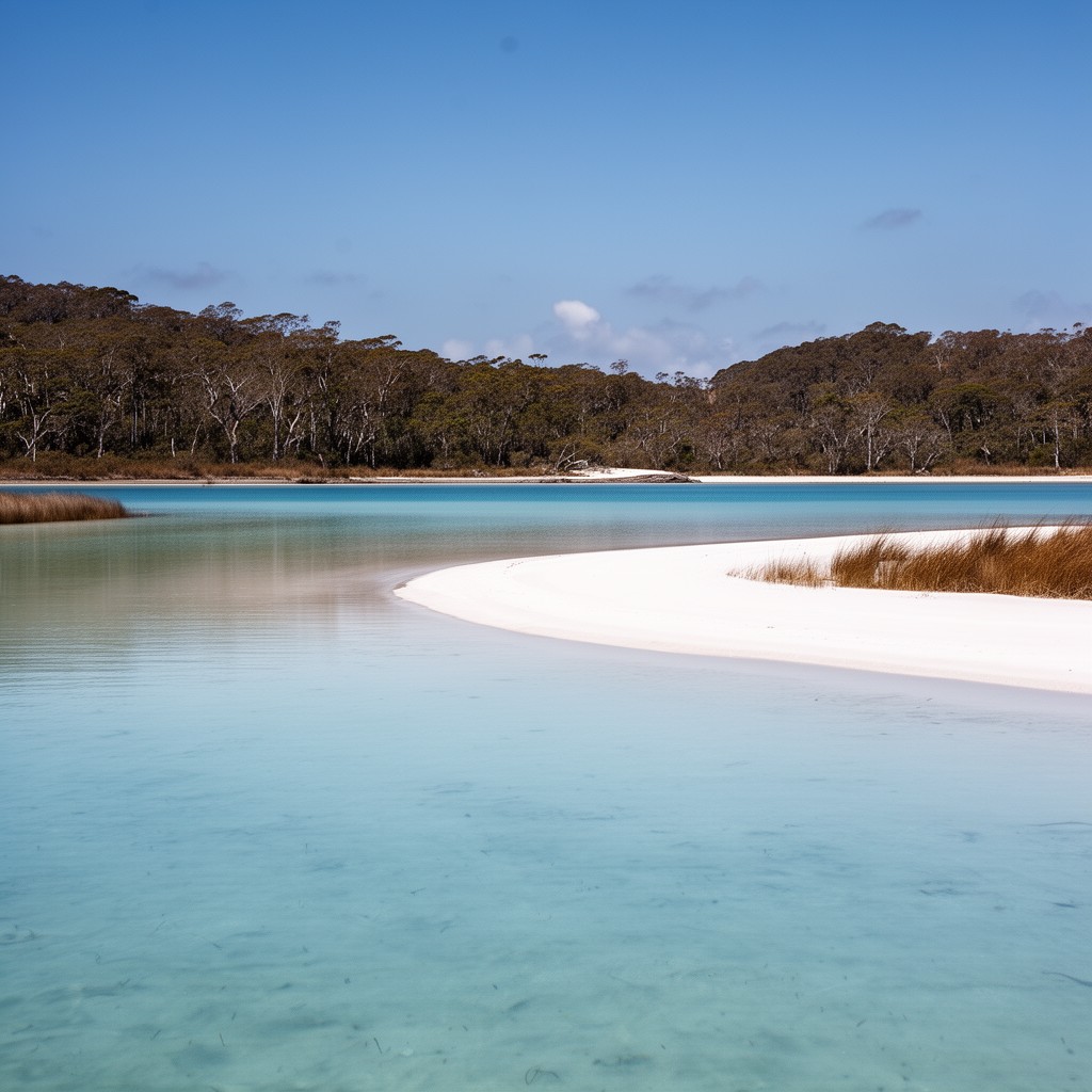 AI-generated illustration of Lake McKenzie