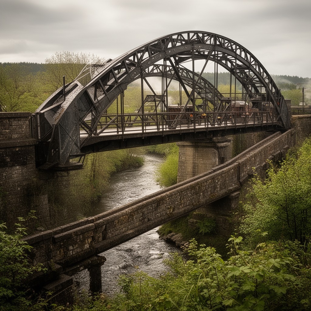 AI-generated illustration of Pont-y-Cafnau