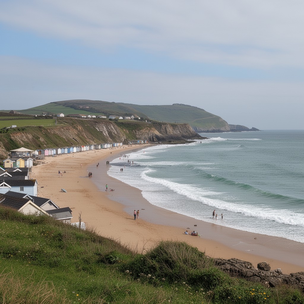 AI-generated illustration of Langland Bay