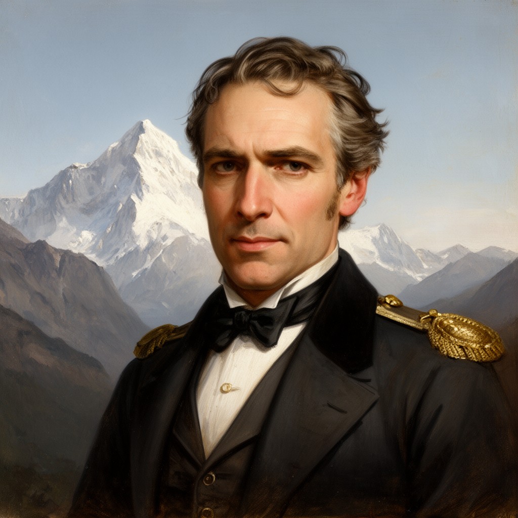 AI-generated illustration of George Everest