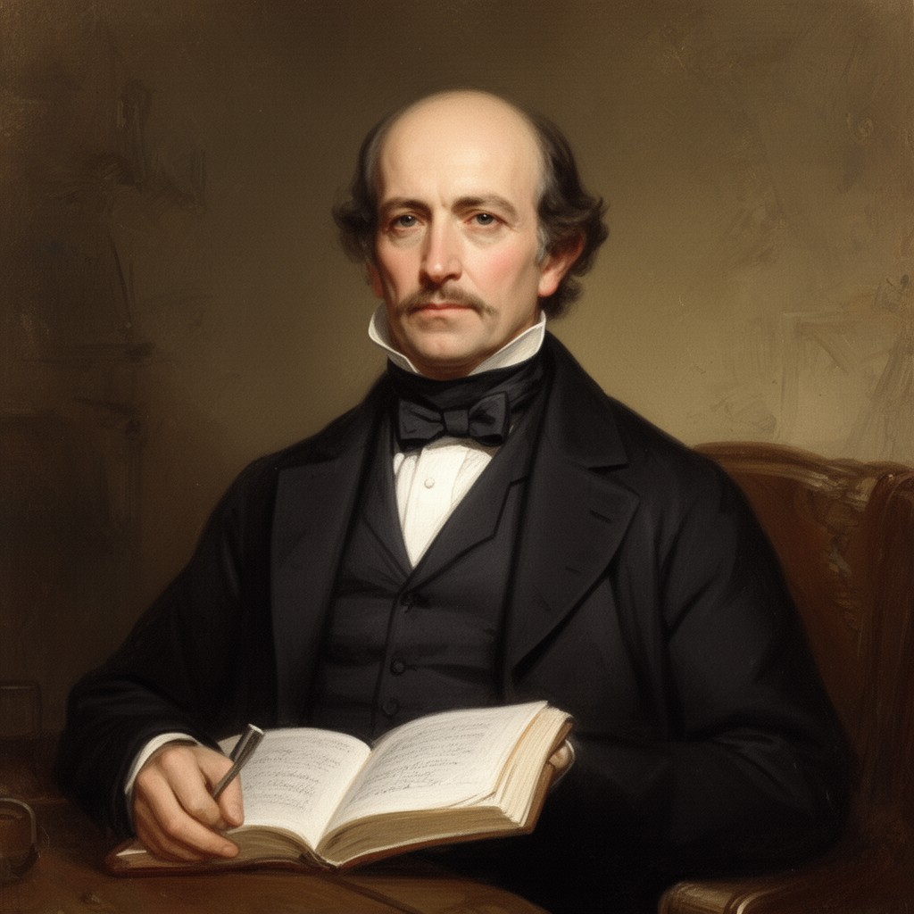 AI-generated illustration of Augustus De Morgan