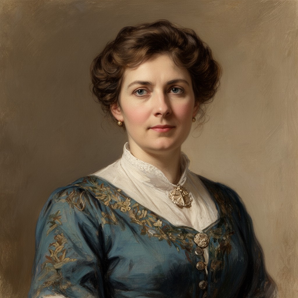 AI-generated illustration of Ethel Lilian Voynich