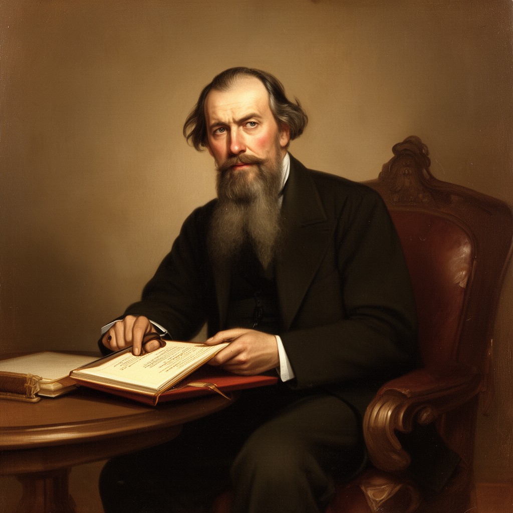 AI-generated illustration of Joseph Anton Goebhardt