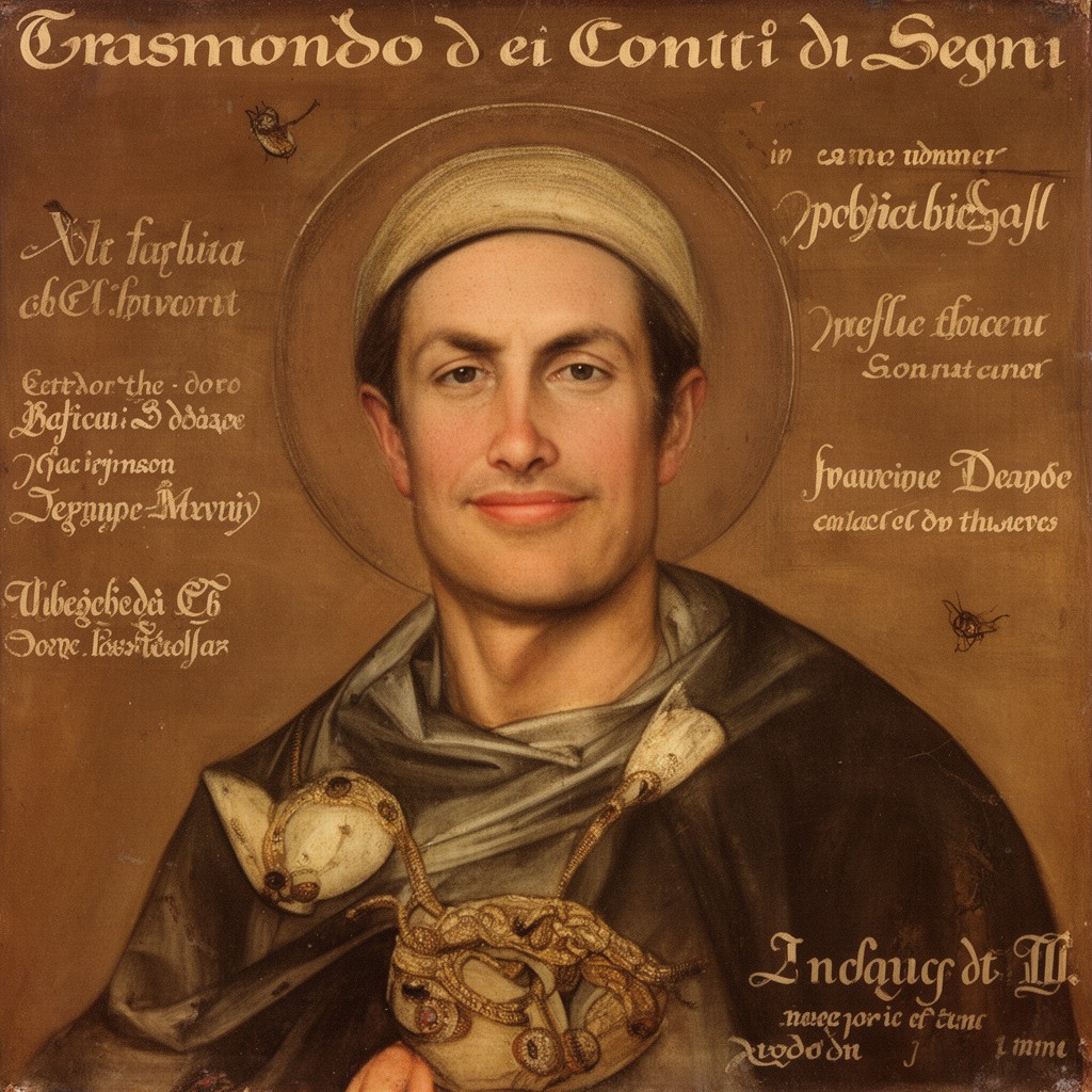 AI-generated illustration of Trasmondo dei Conti di Segni
