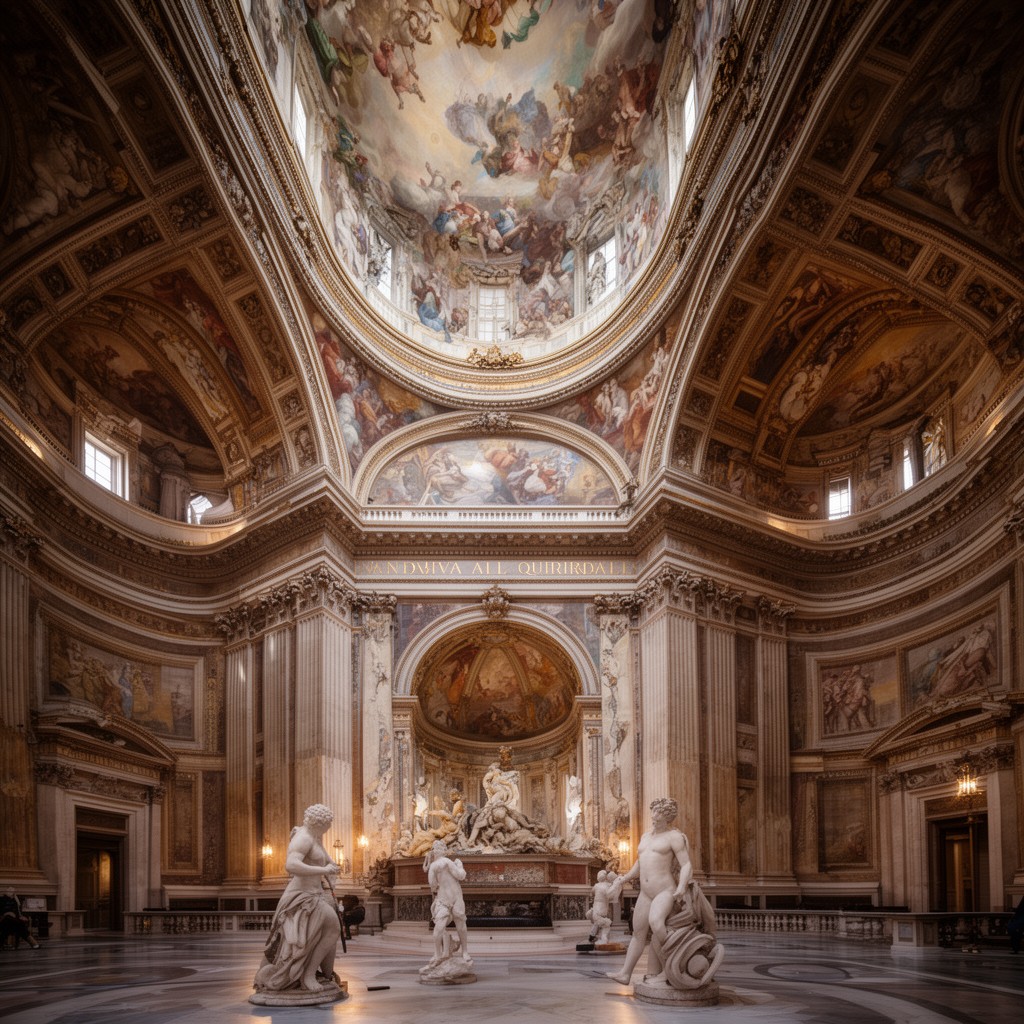AI-generated illustration of Sant’Andrea al Quirinale