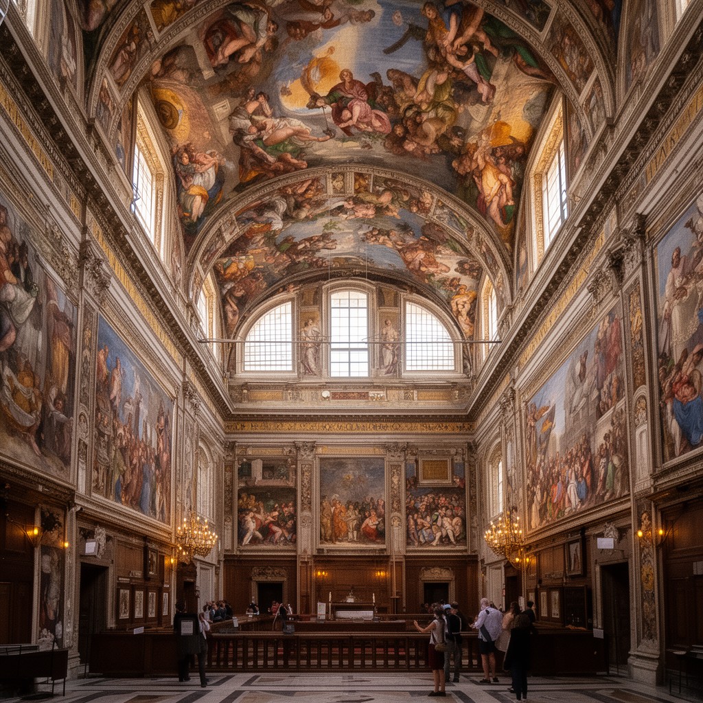 AI-generated illustration of Sistine Chapel