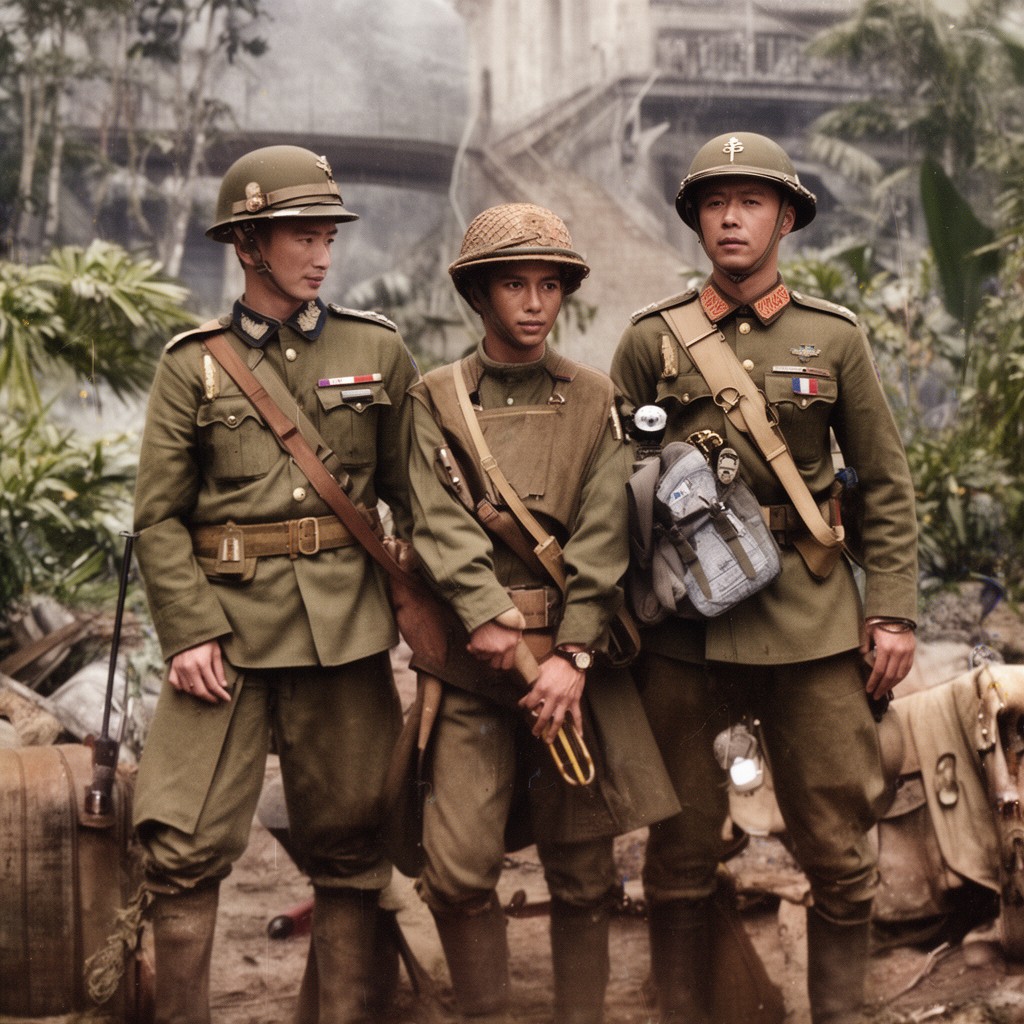 AI-generated illustration of French Far East Expeditionary Corps