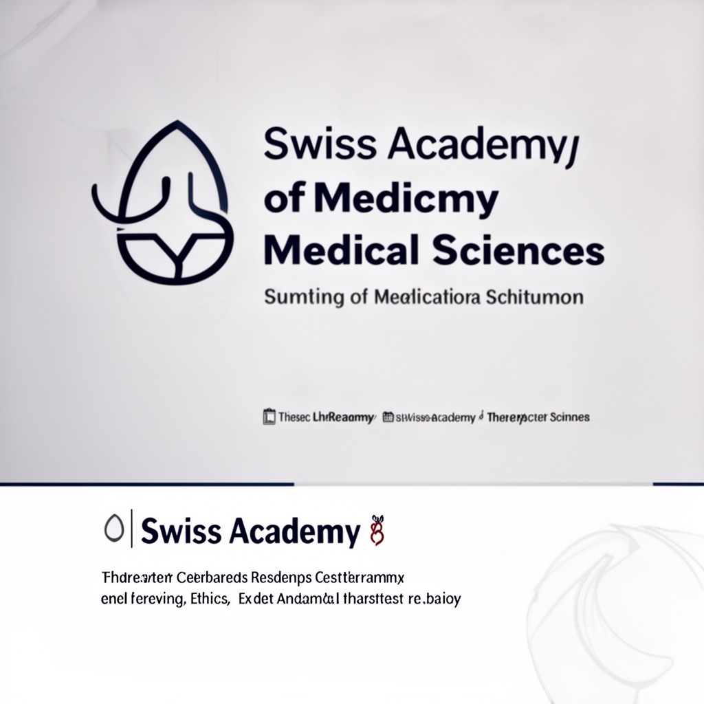 AI-generated illustration of Swiss Academy of Medical Sciences