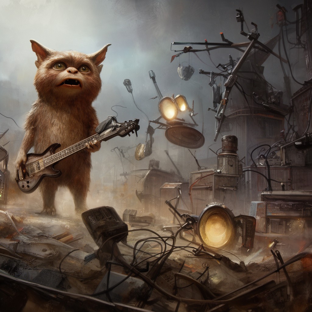 AI-generated illustration of Mogwai