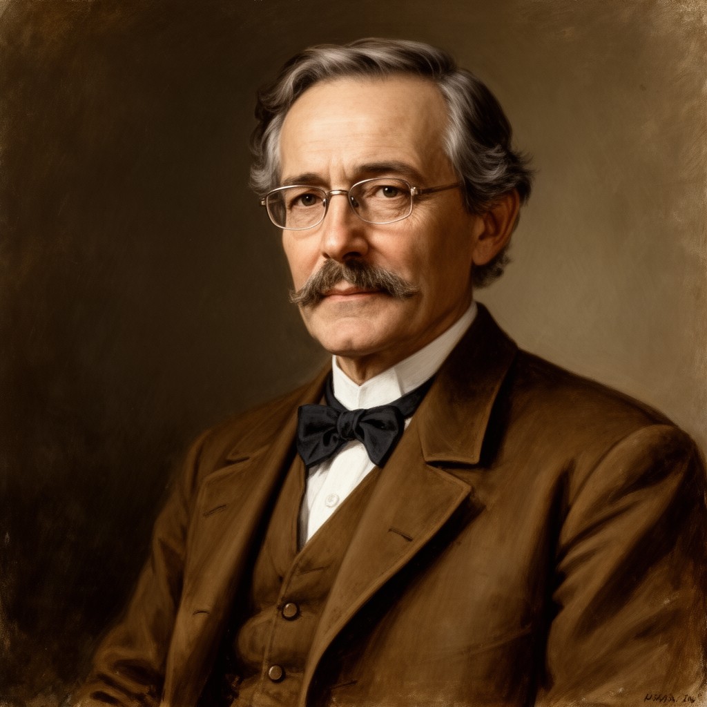 AI-generated illustration of John Hay