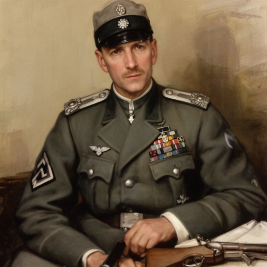 AI-generated illustration of General Detlof von Winterfeldt