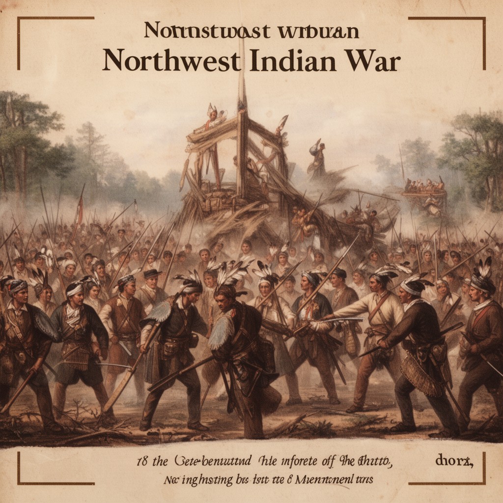 AI-generated illustration of Northwest Indian War