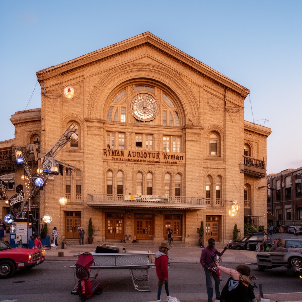 AI-generated illustration of Ryman Auditorium