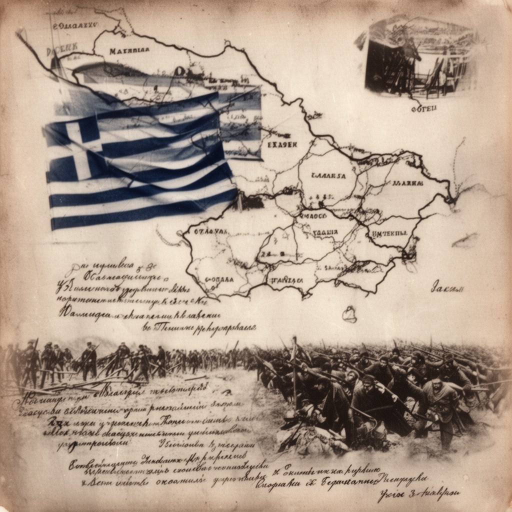 AI-generated illustration of Macedonian Struggle