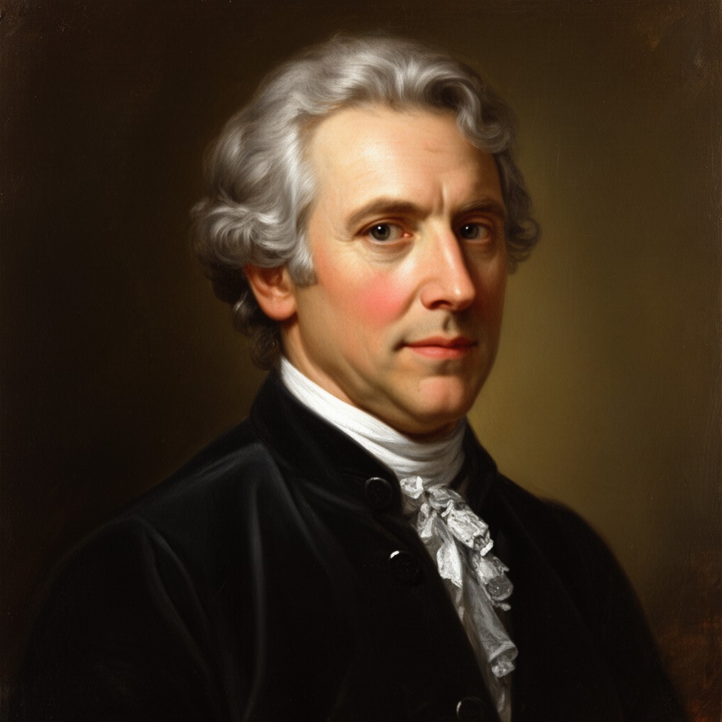 AI-generated illustration of Montesquieu