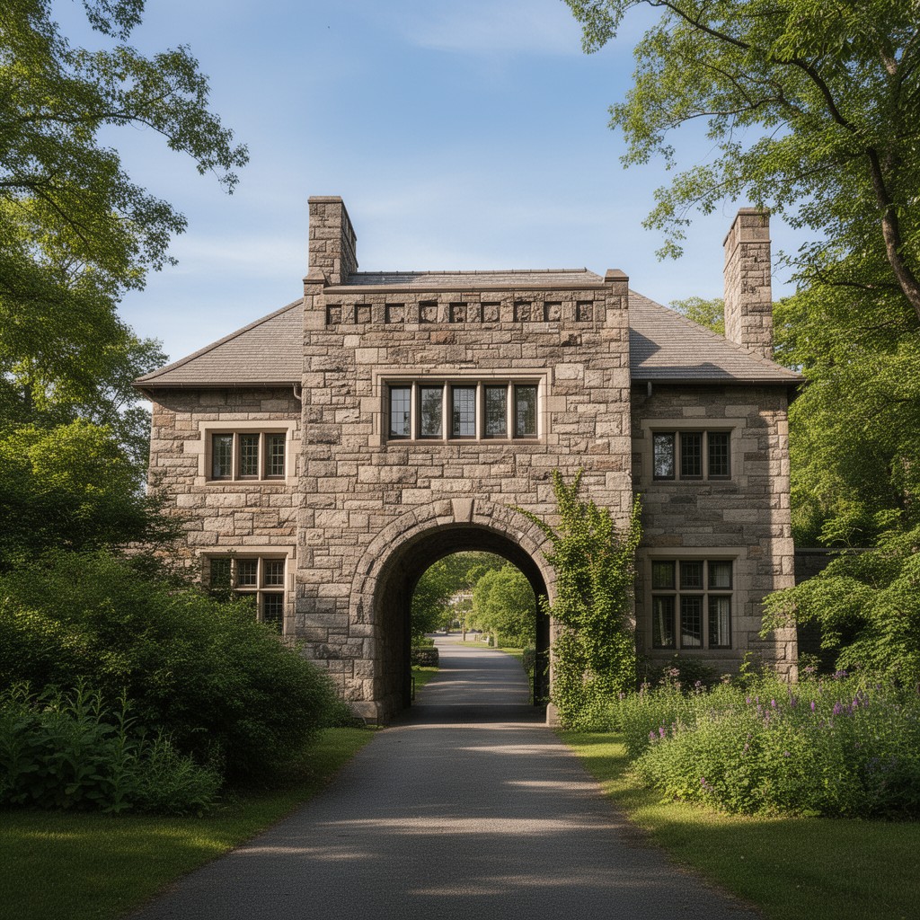 AI-generated illustration of Ames Gate Lodge