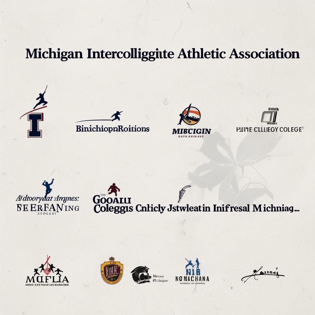 AI-generated illustration of Michigan Intercollegiate Athletic Association
