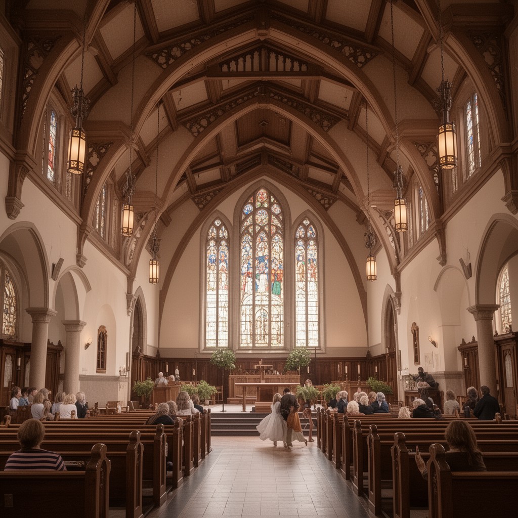 AI-generated illustration of Dimnent Memorial Chapel