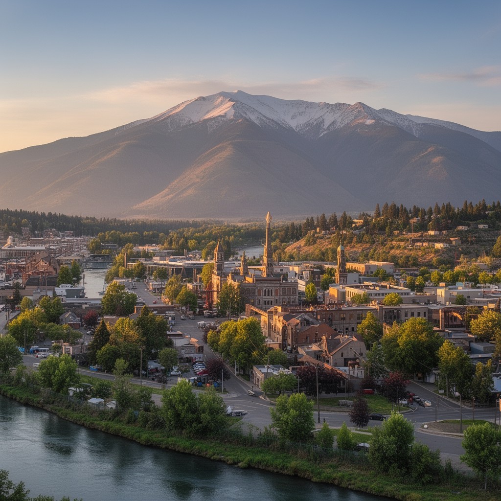 AI-generated illustration of Lewiston, Idaho
