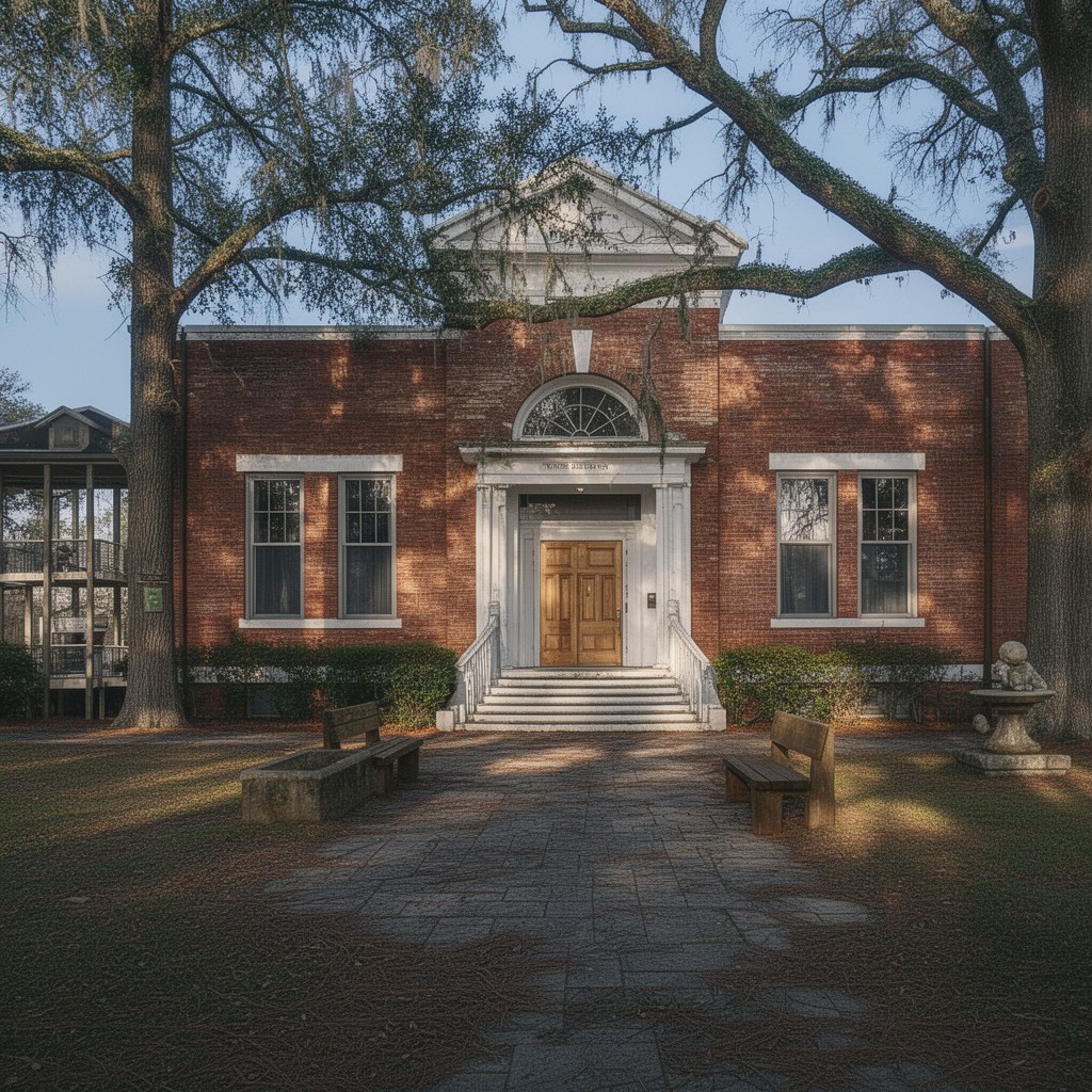 AI-generated illustration of Walton-DeFuniak Library
