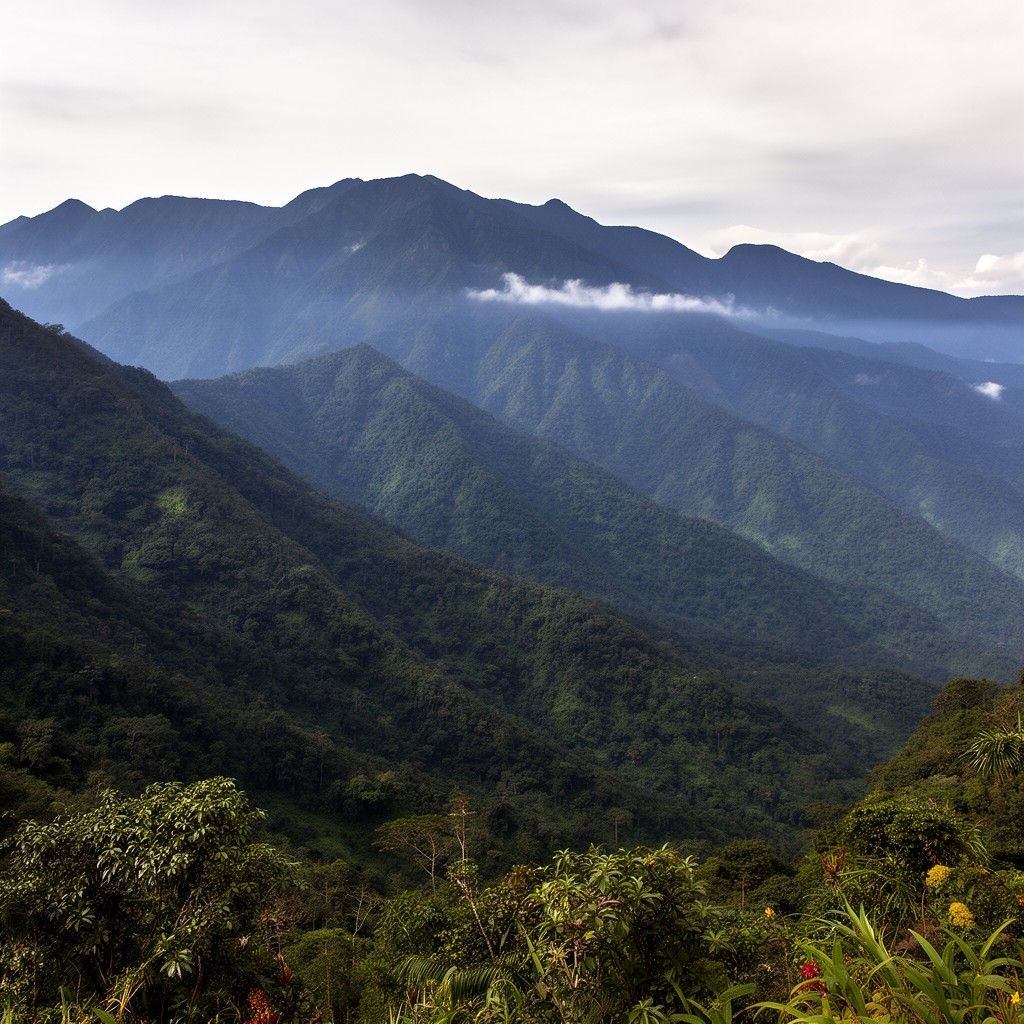 AI-generated illustration of Cordillera Central